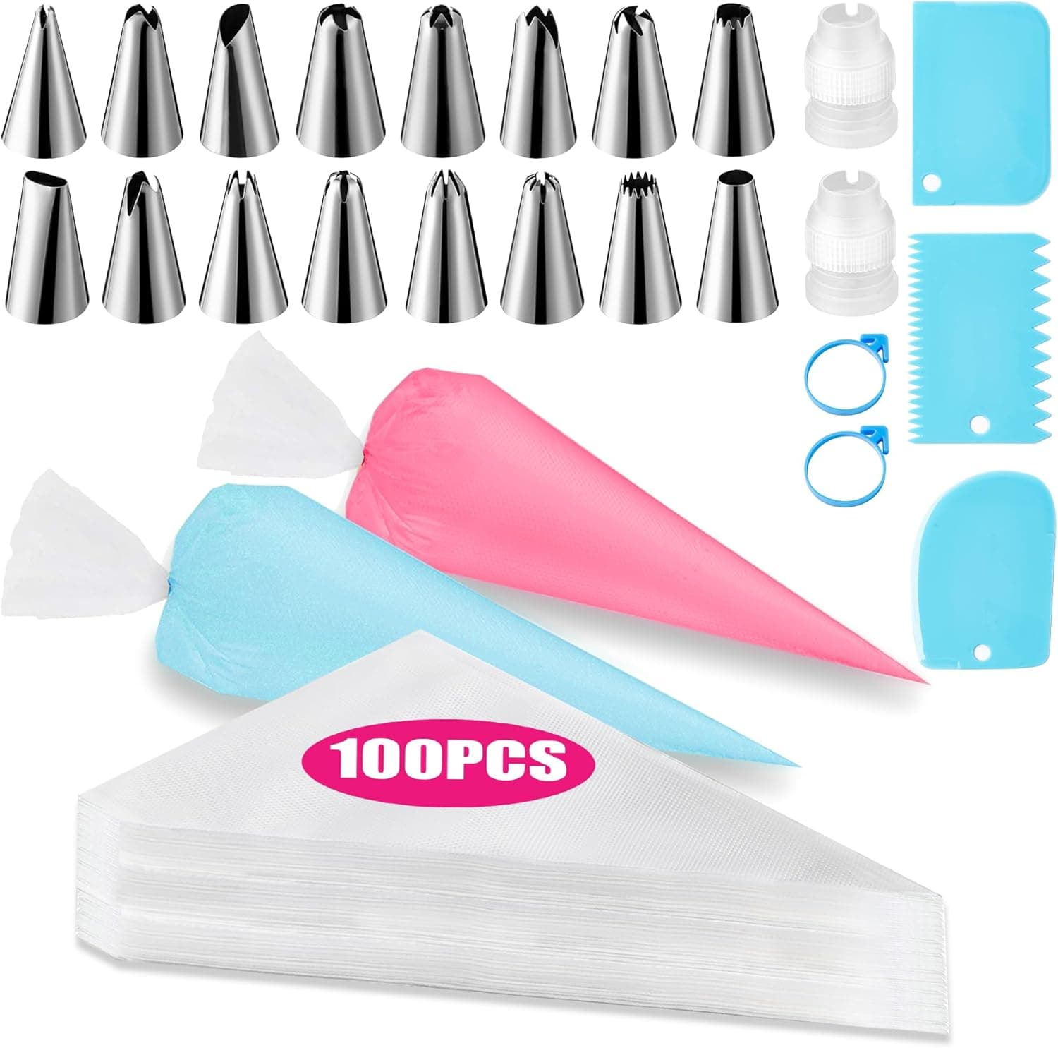 Piping Bags and Tips Set