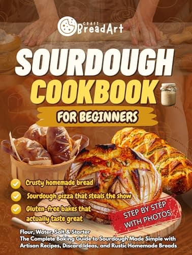 SOURDOUGH Cookbook for Beginners Book Cover