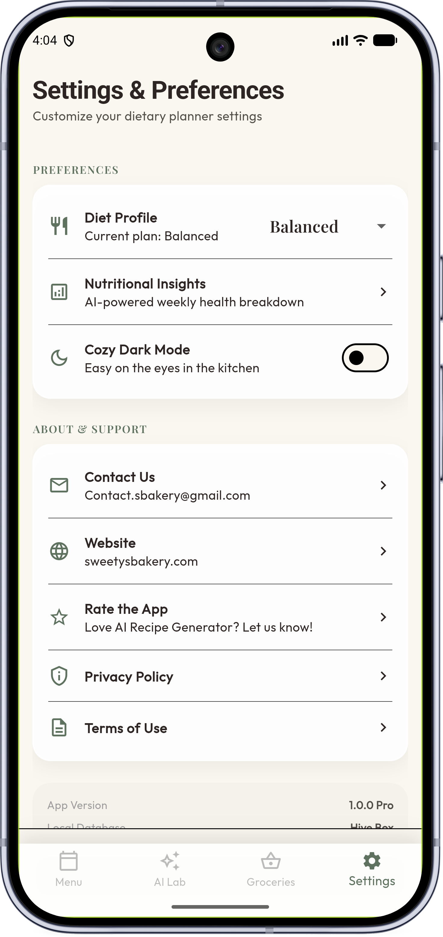 Liste de Courses Intelligente