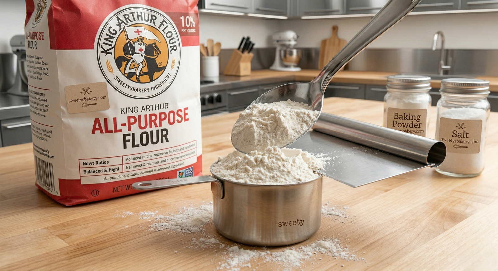 Properly Measured All-Purpose Flour